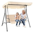 thumbnail image 1 of Columpio Banca Jardin Exteriores Hamaca con Toldo Mecedora beige Mediano, 1 of 6