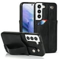 thumbnail image 1 of SaniMore Case for Samsung Galay S22 Plus 6.6" 2022, [Wrist Strap & Card Slot & Support Stand] PU Leather Skin [Wear-resistant Anti-drop Shockproof] Slim Lightweiht Shell For Galaxy S22 Plus, Black, 1 of 7