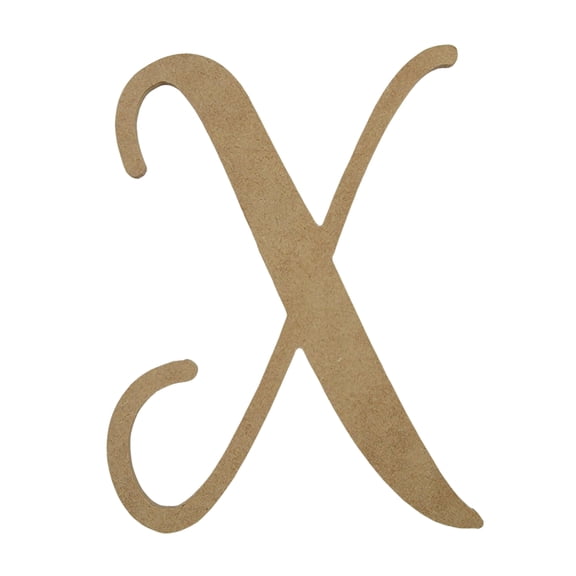 Wooden Letter Unfinished, Freestyle Font, Craft Cutout