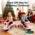 thumbnail image 7 of Gotrax WG1 12V Electric Wiggle Car for Kids, Ride On Toy for Boys & Girls Ages 3+, 132 lbs,Pink, 7 of 7