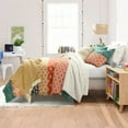 thumbnail image 3 of Lush Decor Bohemian Stripe Duvet Cover - Fuchsia/Orange - Full/Queen, 3 of 11