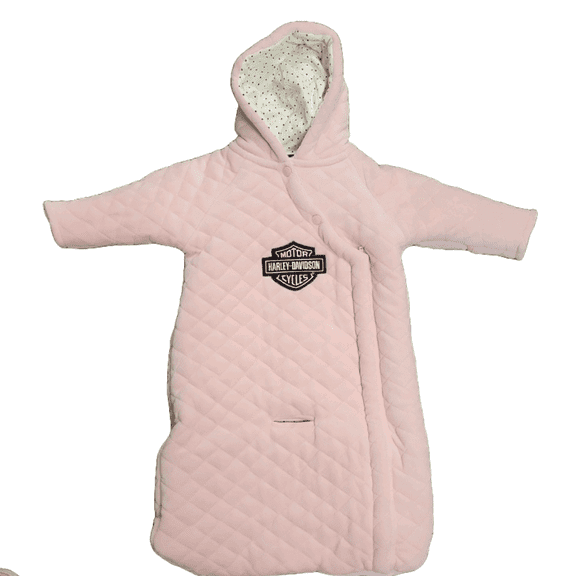 Harley-Davidson Infant Girl's Pink Pram Snow Suit Jacket, 6-9 Months