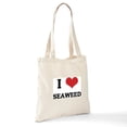 thumbnail image 6 of CafePress - I Love Seaweed Tote Bag - Unisex Canvas Tote Bag, Beige, 1-Piece, 6 of 6