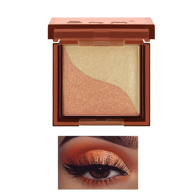 Glazed Light Two Color Lazy Eye Shadow Plate Simple Waterproof Beginner Long Lasting Color Rendering Eye Shadow Without Makeup, Makeup Eye Shadow
