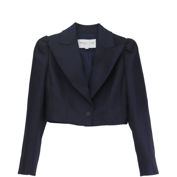 Michael Kors Women's 404 Midnight Cropped Blazer Sport Coats & - 8