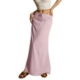 thumbnail image 4 of Jdkau Skirts for Women Flowy Summer Skirts High Waist A Line Skirt Casual Floral Boho Skirt Long Skirts for Women Trendy（Pink,L）, 4 of 9