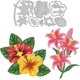 thumbnail image 1 of Troqueles de corte de lirios de hibisco para hacer tarjetas, troqueles de flores para manualidades, álbumes de recortes, diarios, repujado y decoración en papel., 1 of 9
