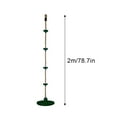 thumbnail image 2 of Climbing Rope with Discs – 74.8in Length 100kg Capacity PE Plastic Swings for Balance and Strength Training(Blue), 2 of 6