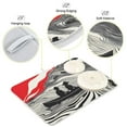 thumbnail image 3 of Yayeee Dish Drying Mat for Kitchen Counter 16"x18" Microfiber Absorbent Pad, Black Illusionary Boat, 3 of 7