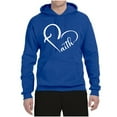 thumbnail image 2 of Wild Bobby Heart Made Of Faith Inspirational/Christian Unisex Graphic Hoodie Sweatshirt, Royal, Medium, 2 of 5