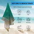 thumbnail image 4 of GZHJMY Beach Towel for Women Girls, Woman Walks on The Beach Bath Towel, Oversized Lightweight Sport Towel, 31x63 Inch, 4 of 7