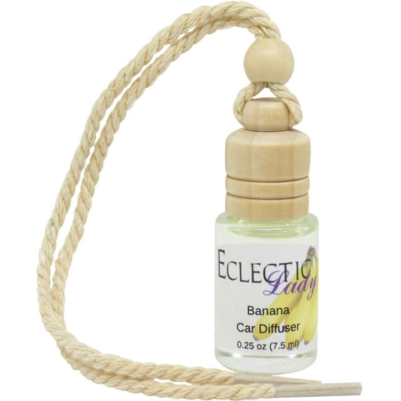 Banana Scented Car Diffuser by Eclectic Lady, 7.5 ml, Air Freshener, Premium Grade Fragrance Oil
