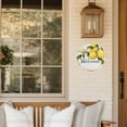 thumbnail image 5 of snowsun Round Spring Metal Tin Sign Welcome Lemon Vintage Metal Signs Rustic Wall Decor for Home Porch Living Room Greenhouse Farmhouse Yard Garden Indoor Outdoor 12 Inch, 5 of 12