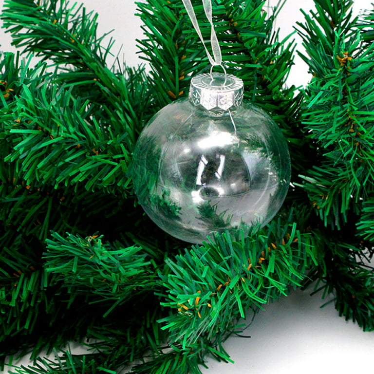 Ball Balls Clear Ornaments Fillable Empty Bath Transparent Decor Party  Wedding Round Holiday Mold Bomb Baubles Diy 