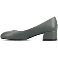 thumbnail image 2 of Journee Womens Saarii Wide Width Slip On Block Heel Round Toe Pumps, 2 of 9