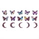 thumbnail image 3 of Pegatinas de Material de Decoración de Cuaderno Retro, Pegatina Decorativa DIY para Etiquetas de Cuaderno, Mariposa Morada de Medianoche, 3 of 8