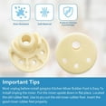 thumbnail image 4 of Replacement Rubber Foot Pads (5-Pack) for KitchenAid Stand Mixer & Blender – Compatible with WP9709707, AP6013808, PS11747035, AP4326634 – Fits KSM150, KSM152, KSM154, KSM155, KSM158, KSM160, 4 of 6