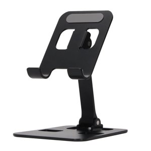 Support de bureau de téléphone, anti-dérapant silicone pliable Black Cell Phone Stand pour lecteur