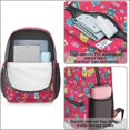 thumbnail image 4 of Robot and Rockets Red Pattern 17" Waterproof Oxford School Backpacks for Teens, S-Shape Padded Straps, for School, Travel, Hiking, Camping, 4 of 5