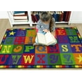 thumbnail image 2 of Flagship Carpets CE191-28W 5 x 8 ft. Early Blocks Rug - Rectangle, 2 of 2
