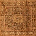 thumbnail image 1 of Ahgly Company Indoor Square Medallion Orange Traditional Area Rugs, 8' Square, 1 of 1