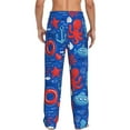 thumbnail image 6 of Cauagu Nautical Animals Mens Pajama Pants Sleep & Lounge Pants,PJ Bottoms with Pockets-Large, 6 of 7