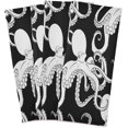 thumbnail image 2 of GZHJMY Cartoon Octopus Kraken Black White Kitchen Towels Dish Bar Tea Towel Dishcloths 1 Pack Super Absorbent Soft 18 x 28 inches, 2 of 7