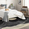 thumbnail image 4 of Mountain Rugs for Bedroom - Mountain Rug & Home Decor, Moon Black and White Rugs for Entryway, Washable Rugs, 3x5 Area Rug, Non Slip Small Indoor Door Mat, Abstract Carpet & Room Decorations, 4 of 7