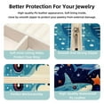 thumbnail image 3 of Starry Shark Travel Portable Square Jewelry Box Organizer for Girls and Women with Ring Earring Necklace Bracelet Storage Display Case Holder, 3 of 6