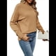 thumbnail image 1 of Suéteres Casuales de Larga para Mujer, Suéteres Sueltos de Punto Liso, Suéteres Tipo Jersey, Tops. Camello S, 1 of 10