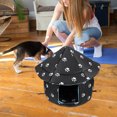 thumbnail image 2 of KAKOWELY Casa de invierno cálida para gatos y perros, cómoda cama para dormir, casa de felpa, jaula para mascotas, caseta para perros, 2 of 5
