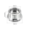 thumbnail image 2 of Unique Bargains M22*1.0 Mâle à M16*1.0 Raccord Adaptateur pour Robinet à Filetage Femelle, Argent, 2 Pièces, 2 of 4