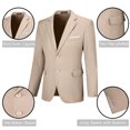 thumbnail image 4 of Traje CAZUOYI Slim Fit de 2 piezas, color champán para hombre, talla XXL, 4 of 6
