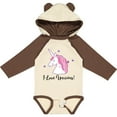 thumbnail image 3 of Inktastic Unicorn Girls Cute Fantasy Gift Girls Long Sleeve Baby Bodysuit, 3 of 5