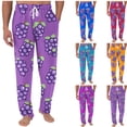 thumbnail image 1 of Styesk Men's Pants Men Printing Elastic Waist Draw Rope Pocket Full Length Pants, 1 of 6