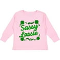 thumbnail image 3 of Inktastic Sassy Lassy with Green 4 Leaf Clovers Boys or Girls Long Sleeve Toddler T-Shirt, 3 of 5