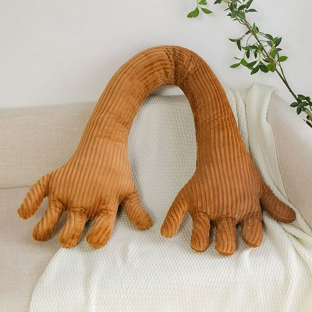 Cojín de Mano de Vellón Divertido, Juguete de Almohada Larga, Almohada para Dormir En Las Piernas