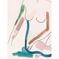 thumbnail image 2 of Wang, Melissa 19x24 White Modern Wood Framed Museum Art Print Titled - Seated Female Figure IV, 2 of 4
