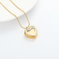 thumbnail image 3 of Heart Shaped Memorial Ash Locket Necklace Keepsake Pendant with Chain for Ashes, Hair, Mementos, 3 of 5