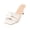 White_007, variant on Kitten Heels for Women Dress Shoes with Bow Slip On Open Toe and Mesh Upper Pumps Elegant Sandals Casual Summer Party Black 9（EU-42）