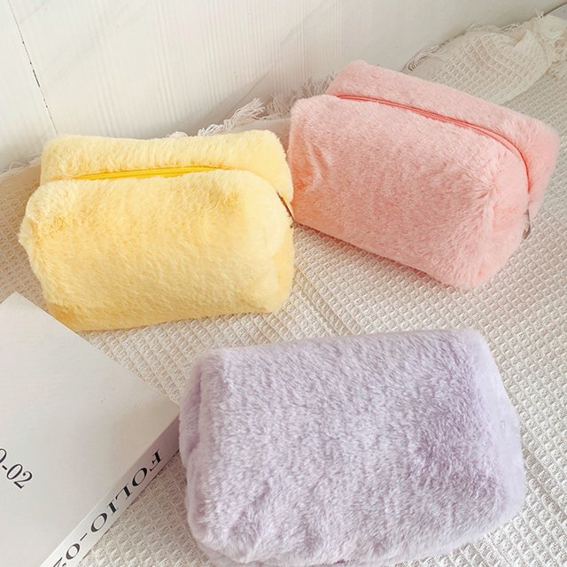 Cosmetics Bag,Plush Makeup Bag Lovely Makeup Bag Cute Travel Makeup Bag Advanced Technology