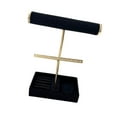 thumbnail image 4 of Pantalla de soporte de pulsador organizador de joyería para tiendas de pendientes de collar Negro, 4 of 8