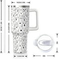 thumbnail image 2 of Halloween Ghost 40 Oz Tumbler With Handle and Straw, Stainless Steel Double Walled Vacuum Insulated Cup, Spooky Holiday Gifts for Women Men, 2 of 6