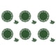 thumbnail image 1 of Injueey Mantel individual y juego de manteles individuales con diseño de copos de nieve, color verde, ligeros, ideales para Navidad, Pascua y Mostrada planta verde 12 piezas, 1 of 5