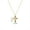 Cross A1828, variant on Cross Necklace Female Special-interest Design Micro Inlaid Color Zircon Pendant Clavicle Chain Accessories