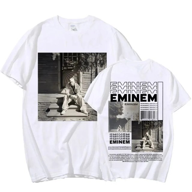 Album de Musique Rapper Eminem T-Shirt Cadeau de Tournée Mondiale pour Fan