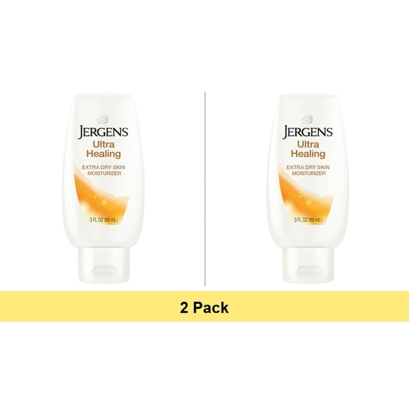 Jergens Ultra Healing Extra Dry Skin Moisturizer Lotion, 3 Oz - 2 Pack