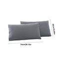thumbnail image 3 of 2-Pack Hotel Quality Pillowcase Protectors 48x74cm Waterproof Breathable Polyester Zippered Pillow Covers, Machine Washable Bed Bug Proof Encasement for Standard Size Pillows, 3 of 6