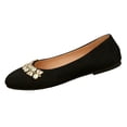 thumbnail image 2 of YOUYEDIAN Flat Shoes for Women Dressy Non Slip Slip on Loafers Spring Summer Business Walking Shoes Casual Closed Toe Orthopedic Shoes (Black), 2 of 6