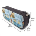 thumbnail image 3 of Geaub giraffe come out from zipper large capacity pencil case - dual zipper, multiple pockets, durable material, versatile use for stationery, cosmetics, and more, 3 of 6